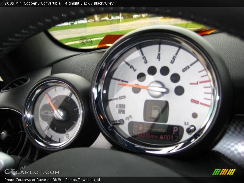 Midnight Black / Black/Grey 2009 Mini Cooper S Convertible