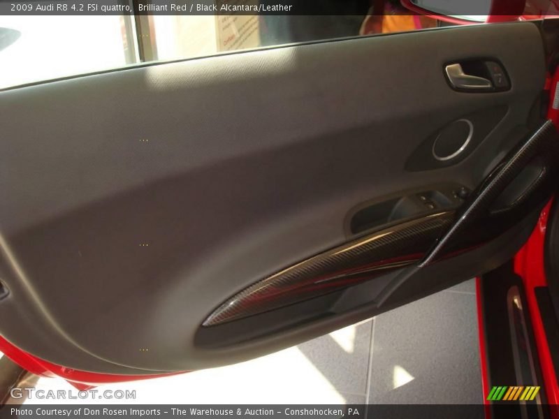 Brilliant Red / Black Alcantara/Leather 2009 Audi R8 4.2 FSI quattro