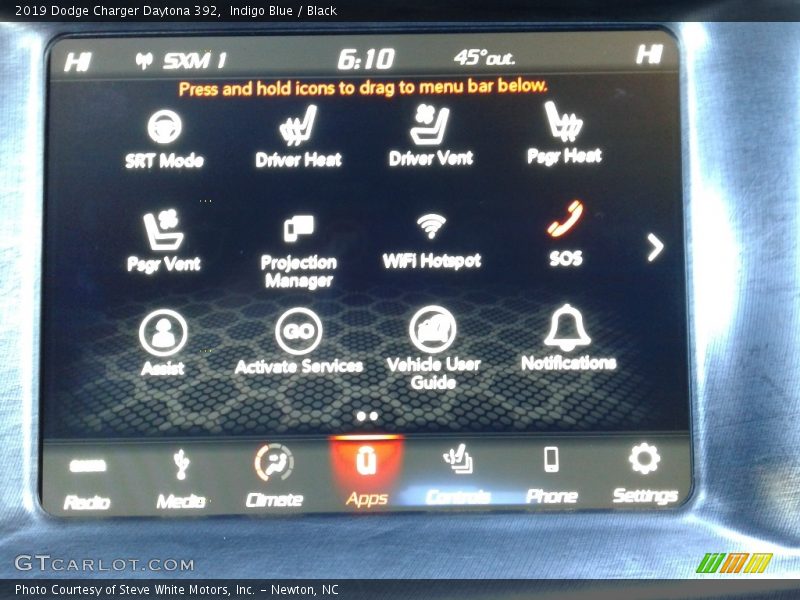 Indigo Blue / Black 2019 Dodge Charger Daytona 392