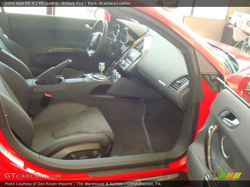 Brilliant Red / Black Alcantara/Leather 2009 Audi R8 4.2 FSI quattro