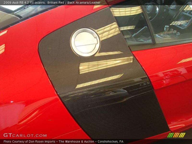 Brilliant Red / Black Alcantara/Leather 2009 Audi R8 4.2 FSI quattro