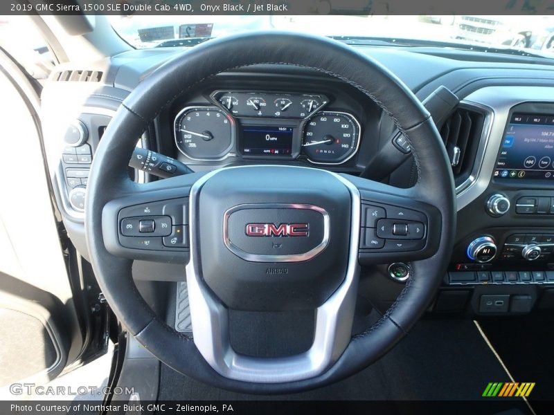 Onyx Black / Jet Black 2019 GMC Sierra 1500 SLE Double Cab 4WD