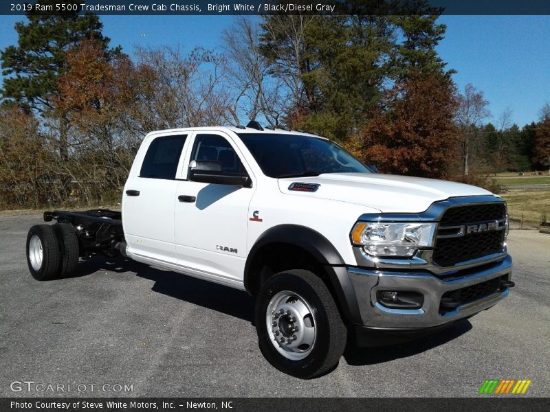 Bright White / Black/Diesel Gray 2019 Ram 5500 Tradesman Crew Cab Chassis