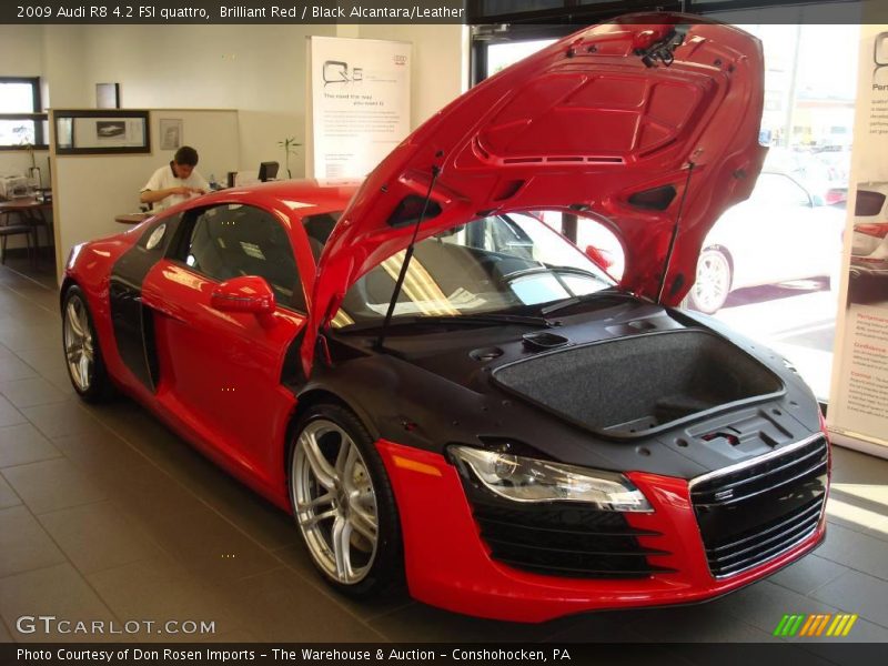 Brilliant Red / Black Alcantara/Leather 2009 Audi R8 4.2 FSI quattro
