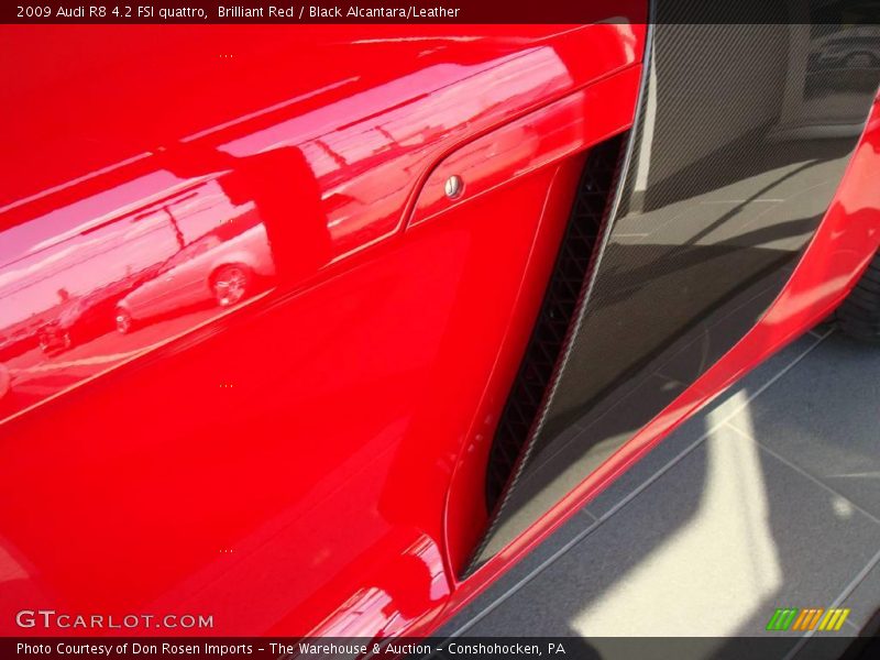Brilliant Red / Black Alcantara/Leather 2009 Audi R8 4.2 FSI quattro