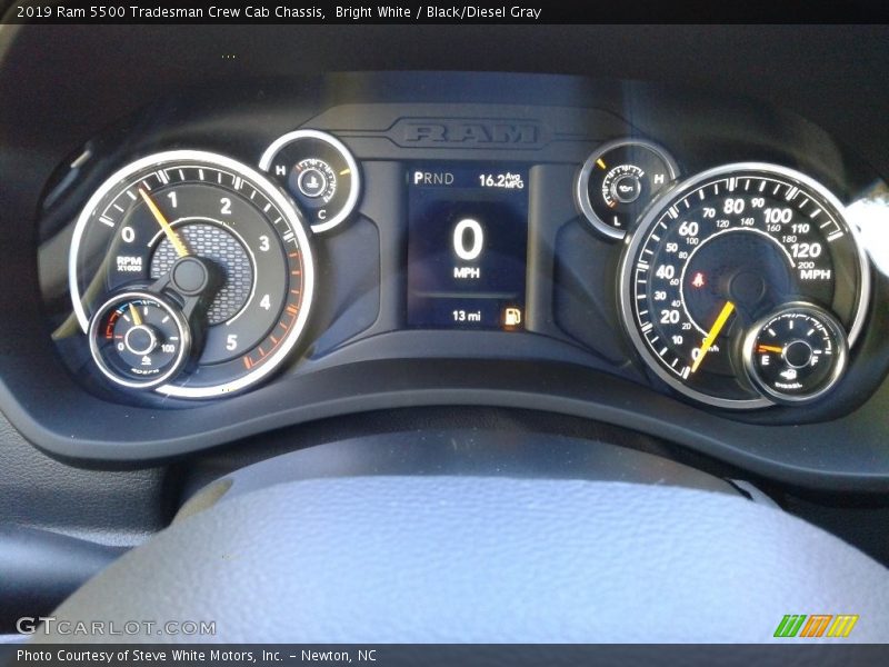 Bright White / Black/Diesel Gray 2019 Ram 5500 Tradesman Crew Cab Chassis