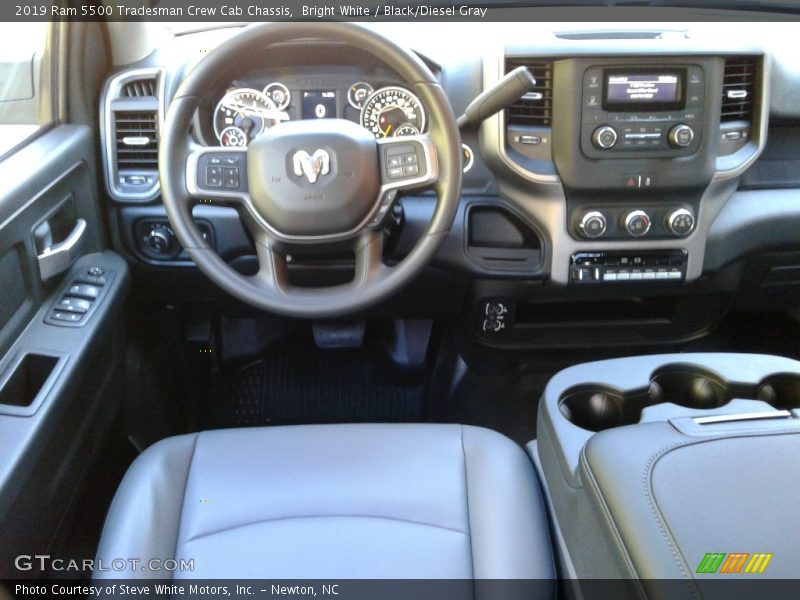 Bright White / Black/Diesel Gray 2019 Ram 5500 Tradesman Crew Cab Chassis