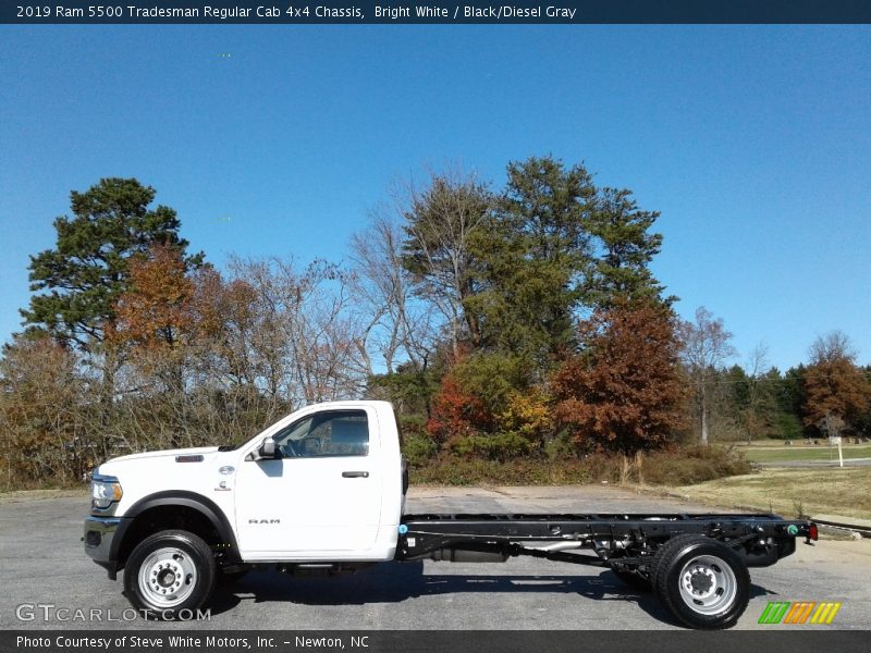 Bright White / Black/Diesel Gray 2019 Ram 5500 Tradesman Regular Cab 4x4 Chassis