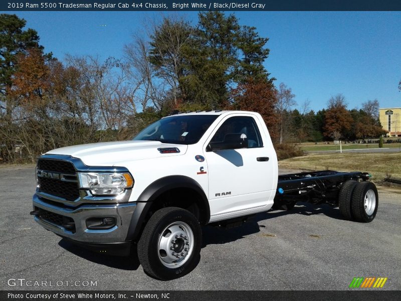 Bright White / Black/Diesel Gray 2019 Ram 5500 Tradesman Regular Cab 4x4 Chassis