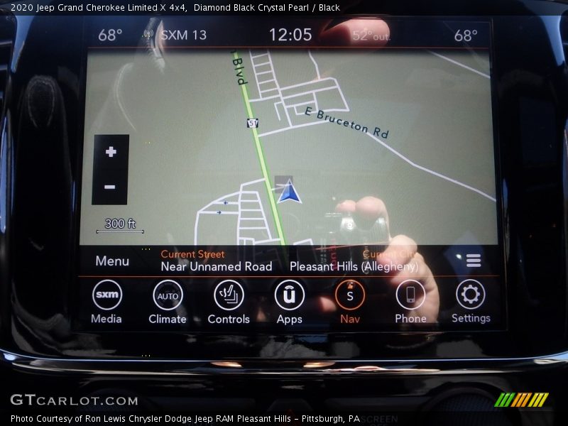 Navigation of 2020 Grand Cherokee Limited X 4x4