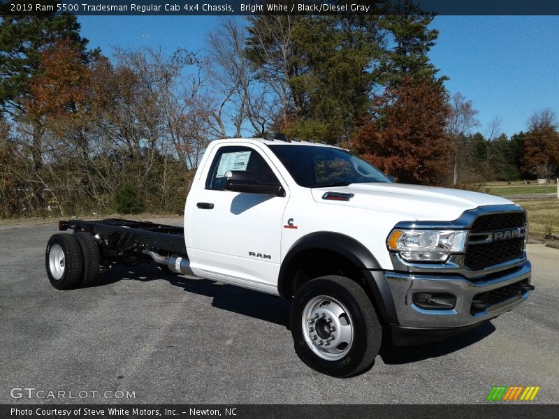 Bright White / Black/Diesel Gray 2019 Ram 5500 Tradesman Regular Cab 4x4 Chassis