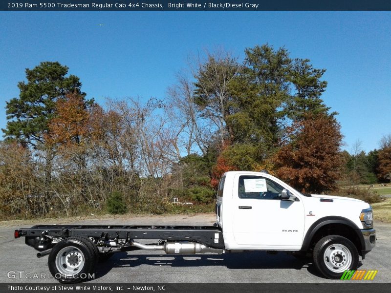 Bright White / Black/Diesel Gray 2019 Ram 5500 Tradesman Regular Cab 4x4 Chassis