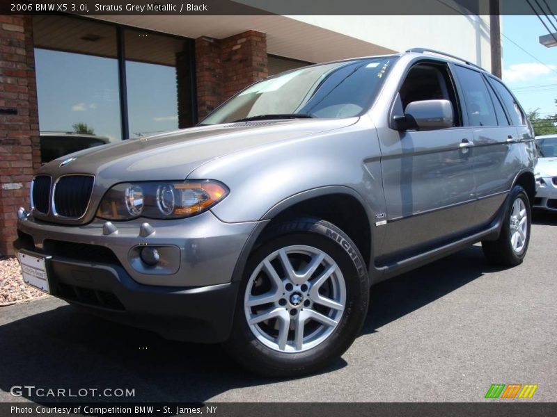 Stratus Grey Metallic / Black 2006 BMW X5 3.0i