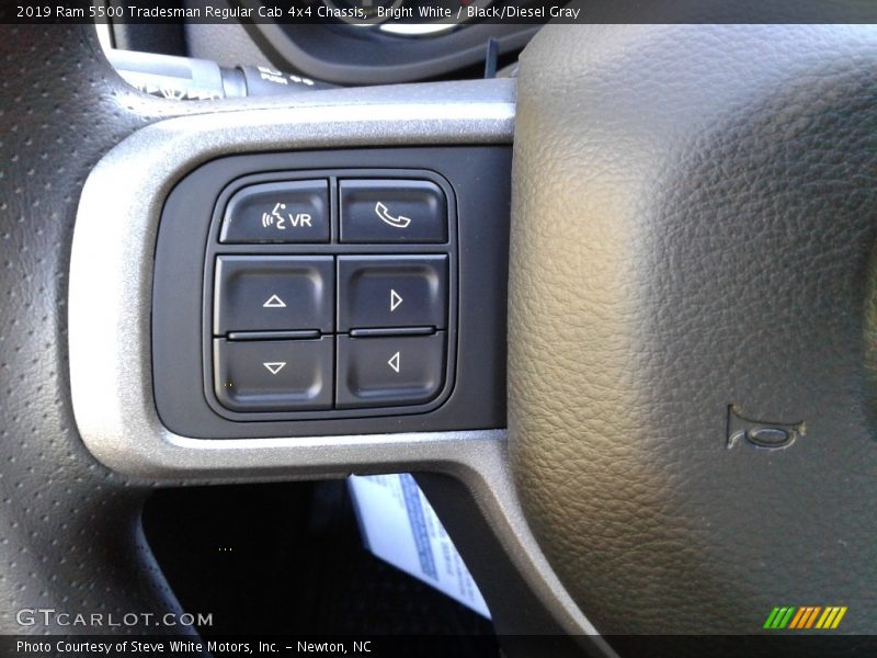 Bright White / Black/Diesel Gray 2019 Ram 5500 Tradesman Regular Cab 4x4 Chassis