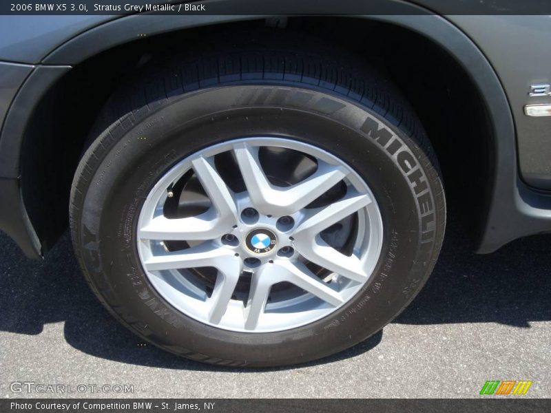 Stratus Grey Metallic / Black 2006 BMW X5 3.0i