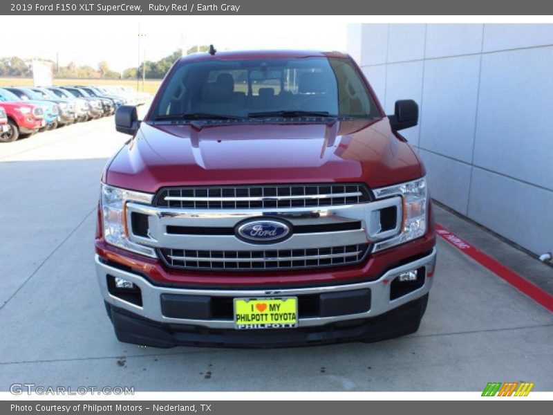 Ruby Red / Earth Gray 2019 Ford F150 XLT SuperCrew