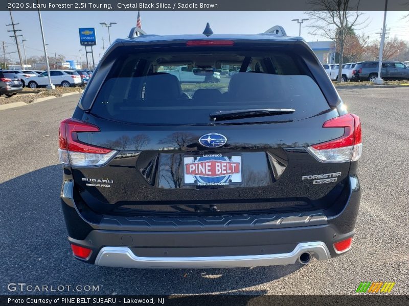 Crystal Black Silica / Saddle Brown 2020 Subaru Forester 2.5i Touring