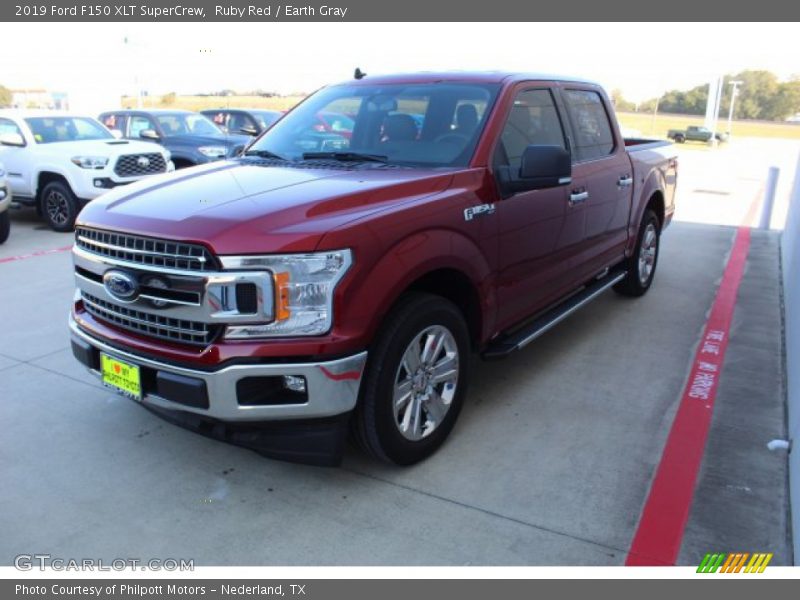 Ruby Red / Earth Gray 2019 Ford F150 XLT SuperCrew