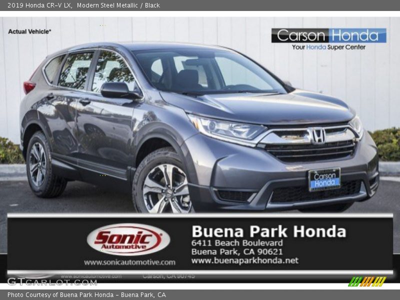 Modern Steel Metallic / Black 2019 Honda CR-V LX