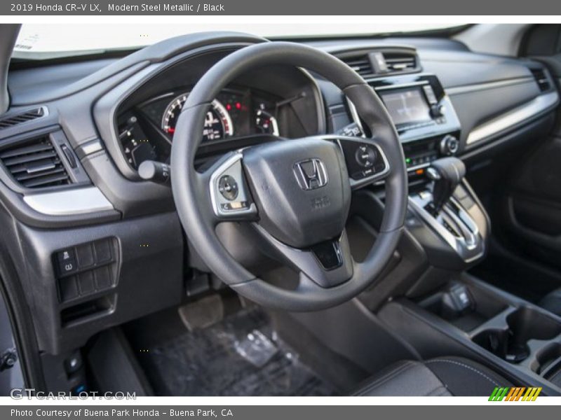 Modern Steel Metallic / Black 2019 Honda CR-V LX