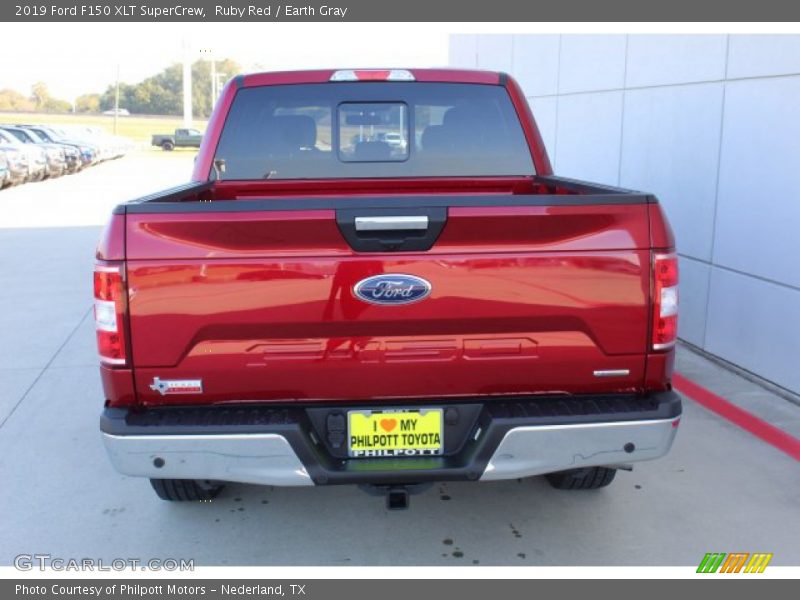 Ruby Red / Earth Gray 2019 Ford F150 XLT SuperCrew