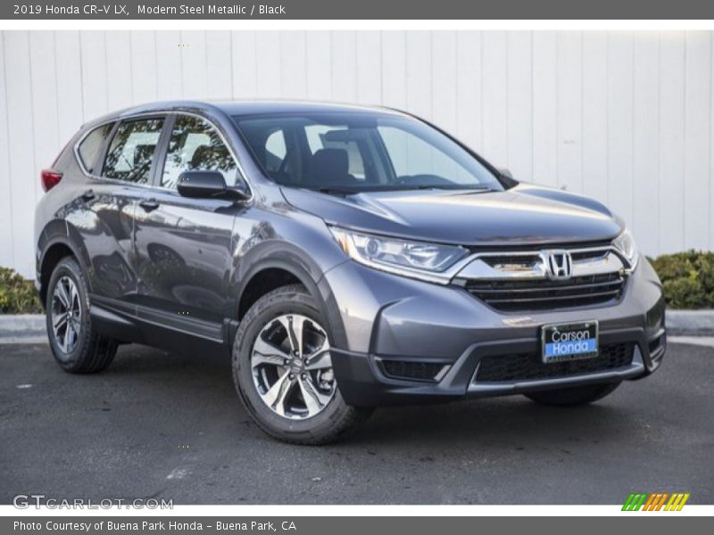 Modern Steel Metallic / Black 2019 Honda CR-V LX