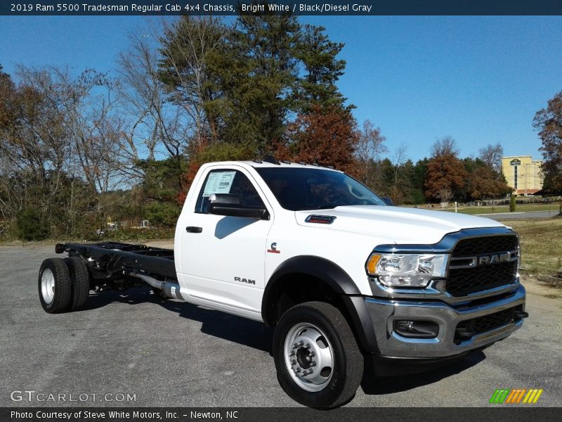 Bright White / Black/Diesel Gray 2019 Ram 5500 Tradesman Regular Cab 4x4 Chassis