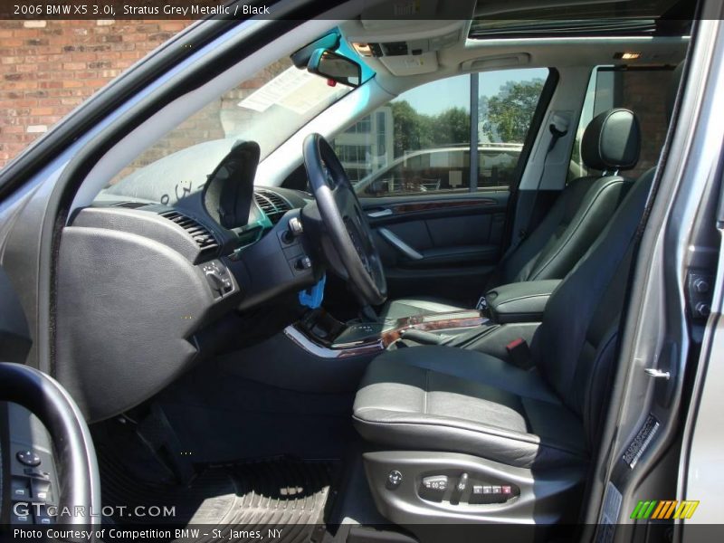 Stratus Grey Metallic / Black 2006 BMW X5 3.0i