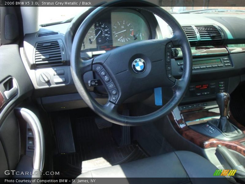 Stratus Grey Metallic / Black 2006 BMW X5 3.0i