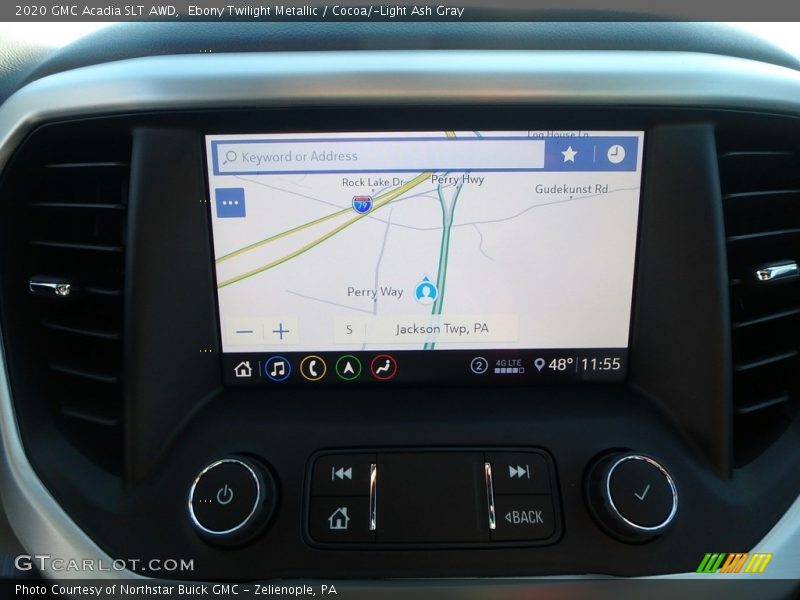 Navigation of 2020 Acadia SLT AWD
