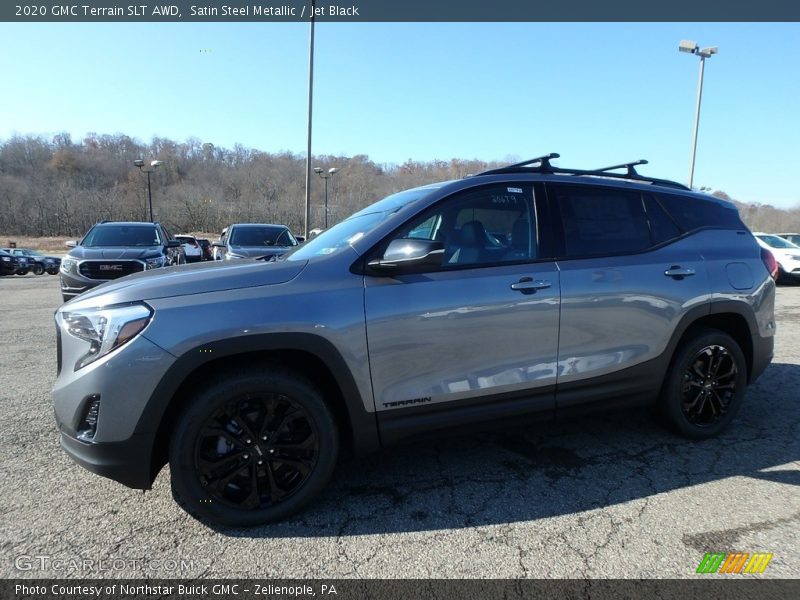 Satin Steel Metallic / Jet Black 2020 GMC Terrain SLT AWD