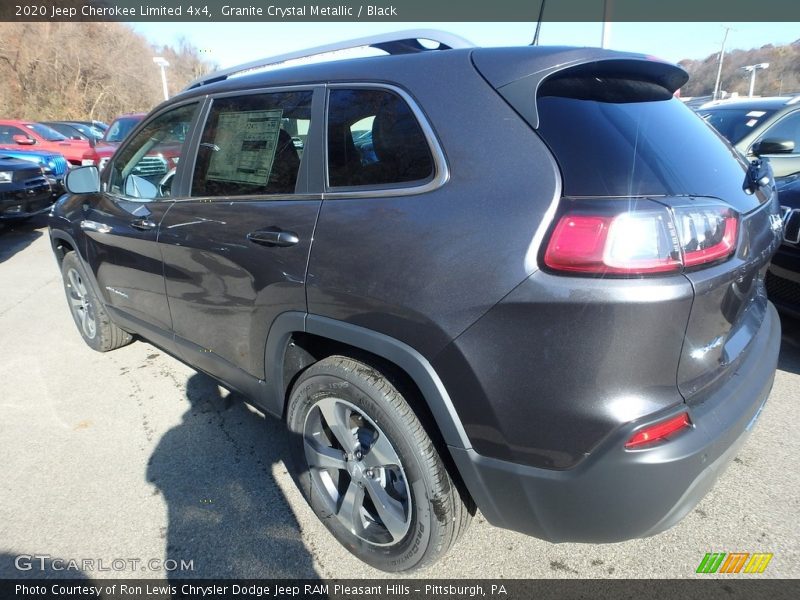 Granite Crystal Metallic / Black 2020 Jeep Cherokee Limited 4x4