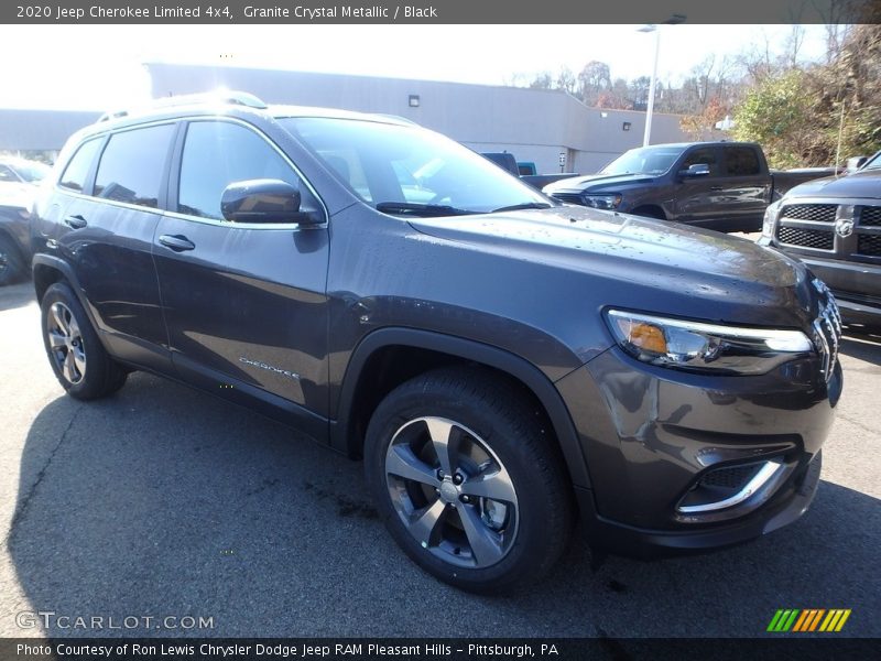 Granite Crystal Metallic / Black 2020 Jeep Cherokee Limited 4x4