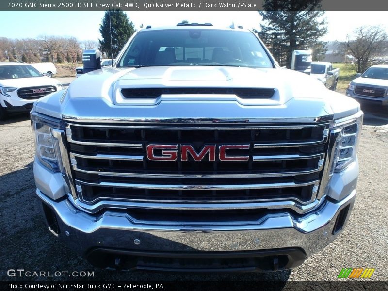 Quicksilver Metallic / Dark Walnut/­Slate 2020 GMC Sierra 2500HD SLT Crew Cab 4WD