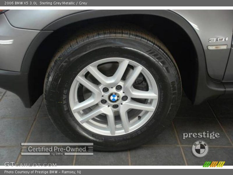 Sterling Grey Metallic / Grey 2006 BMW X5 3.0i