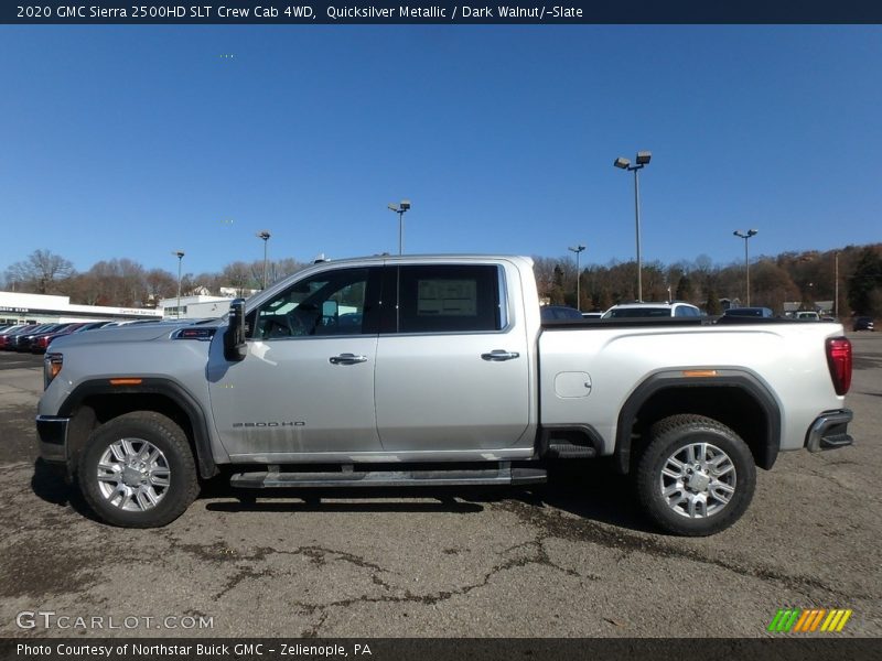 Quicksilver Metallic / Dark Walnut/­Slate 2020 GMC Sierra 2500HD SLT Crew Cab 4WD