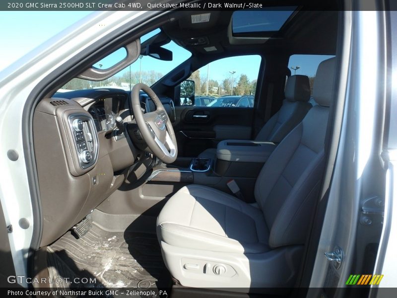 Quicksilver Metallic / Dark Walnut/­Slate 2020 GMC Sierra 2500HD SLT Crew Cab 4WD