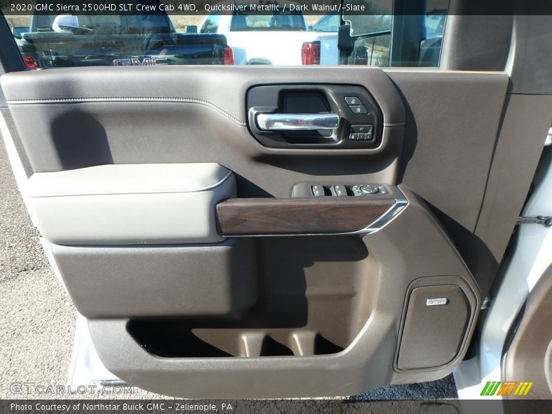 Quicksilver Metallic / Dark Walnut/­Slate 2020 GMC Sierra 2500HD SLT Crew Cab 4WD