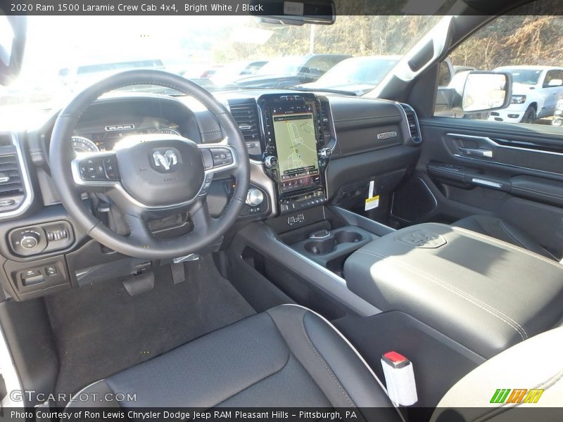 Bright White / Black 2020 Ram 1500 Laramie Crew Cab 4x4