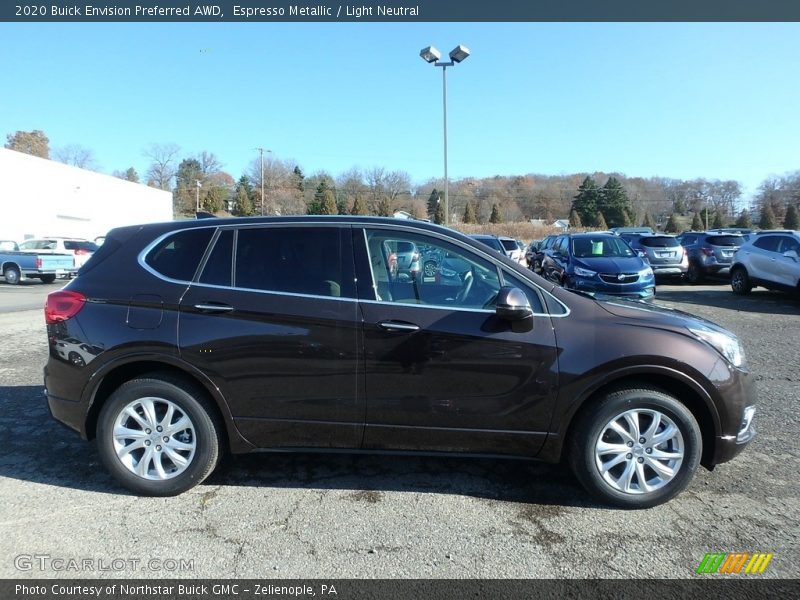 Espresso Metallic / Light Neutral 2020 Buick Envision Preferred AWD