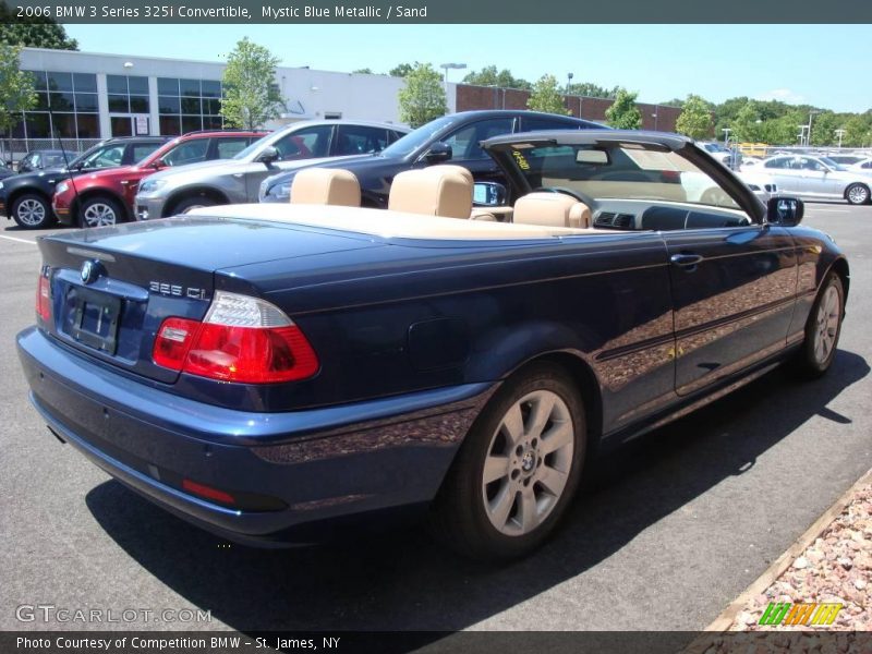 Mystic Blue Metallic / Sand 2006 BMW 3 Series 325i Convertible