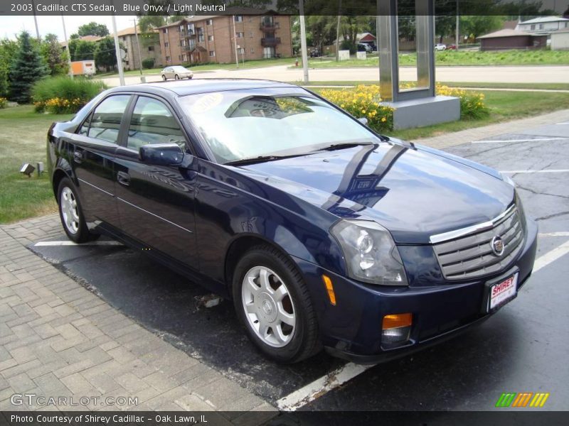 Blue Onyx / Light Neutral 2003 Cadillac CTS Sedan