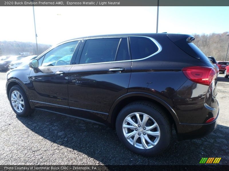 Espresso Metallic / Light Neutral 2020 Buick Envision Preferred AWD
