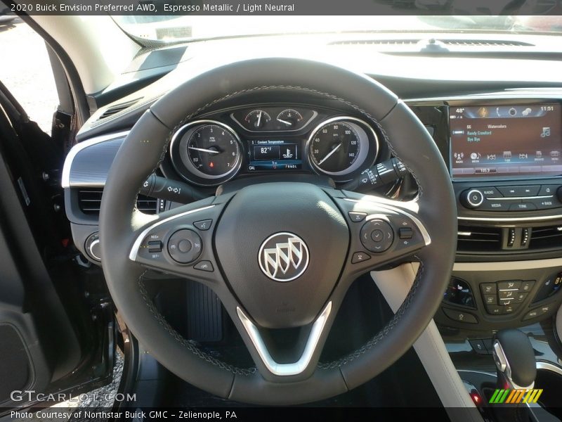 Espresso Metallic / Light Neutral 2020 Buick Envision Preferred AWD