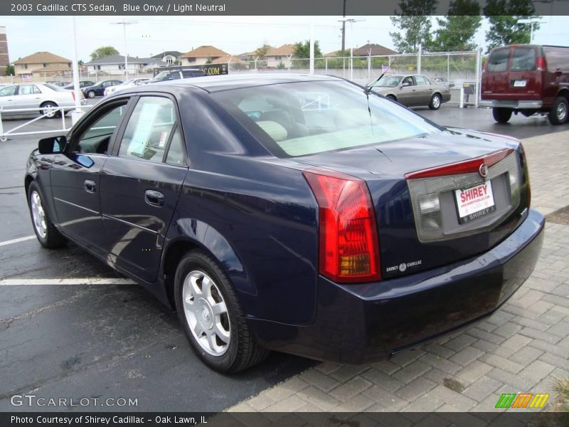 Blue Onyx / Light Neutral 2003 Cadillac CTS Sedan