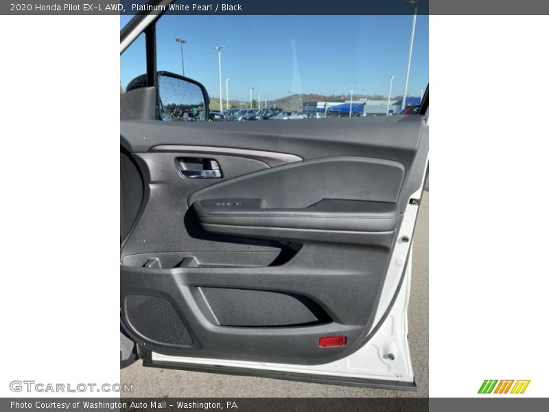 Platinum White Pearl / Black 2020 Honda Pilot EX-L AWD