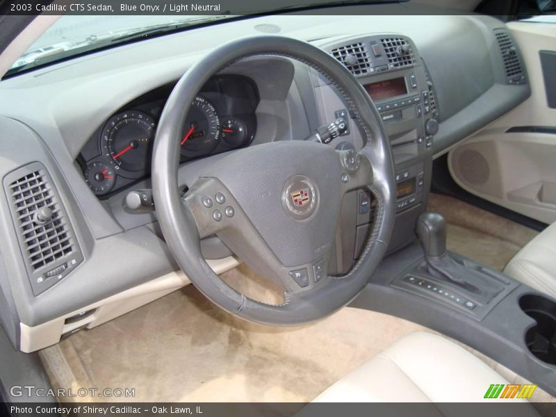 Blue Onyx / Light Neutral 2003 Cadillac CTS Sedan