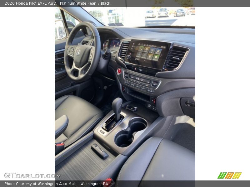 Platinum White Pearl / Black 2020 Honda Pilot EX-L AWD