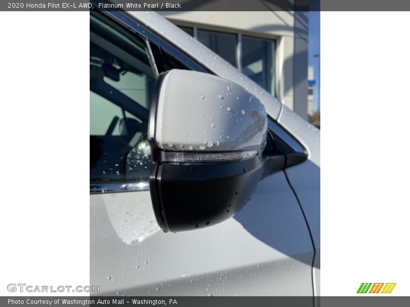 Platinum White Pearl / Black 2020 Honda Pilot EX-L AWD