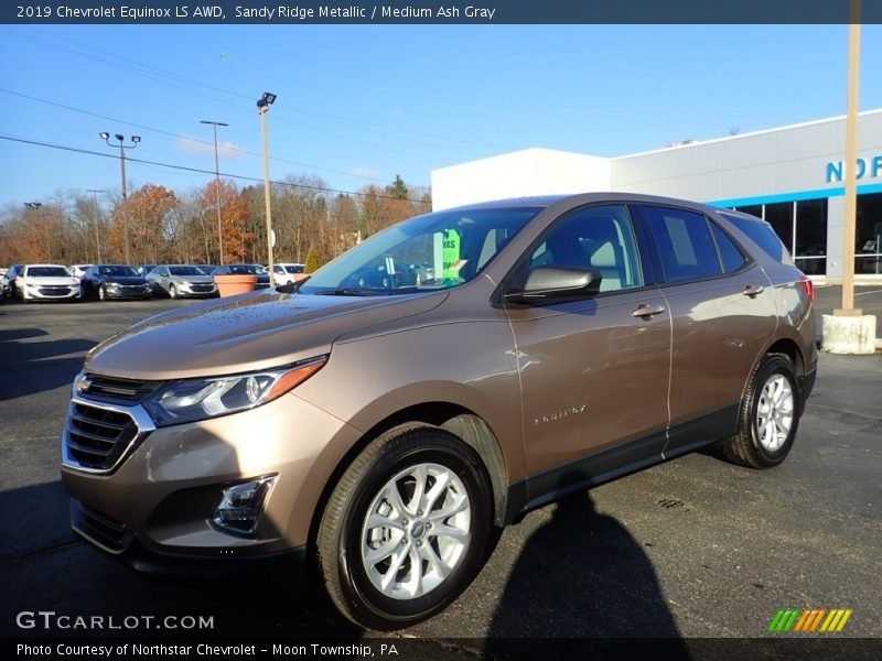 Sandy Ridge Metallic / Medium Ash Gray 2019 Chevrolet Equinox LS AWD
